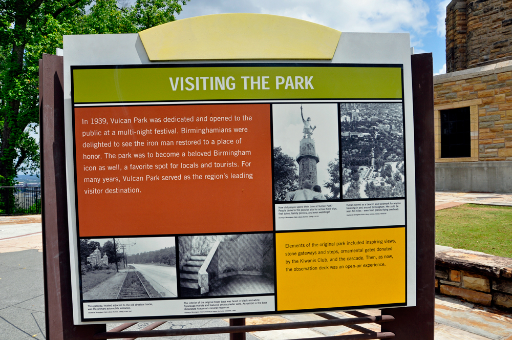 sign about visiting the park
